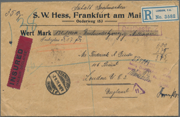 Deutsches Reich - Inflation: 1923, Wertbrief über 120 Mio. Von Frankfurt/Main Nach London Mit Einnah - Covers & Documents