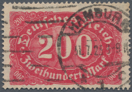 Deutsches Reich - Inflation: 1922, 200 M. Karminrot, Wz.2 (Waffeln), Abart "KOMPLETTER DOPPELDRUCK", - Covers & Documents