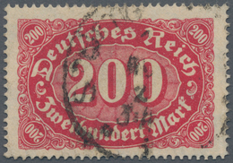 Deutsches Reich - Inflation: DEUTSCHES REICH, 200 Mk. Abart: "s Mit Häkchen", Sauber Gestempelt, Sig - Covers & Documents