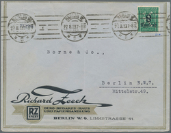 Deutsches Reich - Inflation: 1923, 8 Tsd Auf 30 Pf. Ziffern Im Rechteck Mit Kopfstehender 8 Auf Brie - Covers & Documents