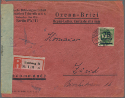 Deutsches Reich - Inflation: 1923, OZEAN-BRIEF, 10 X 20 Tsd A. 12 M U. 75 Tsd A. 1000 M, Portogerech - Covers & Documents