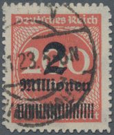 Deutsches Reich - Inflation: 1923, 2 Mio Auf 200 M Bräunlichrot Durchstochen Als Gestempelter Einzel - Covers & Documents