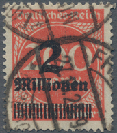 Deutsches Reich - Inflation: 1923, 2 Mio. Auf 200 M., Plattendruck In Der Guten Farbnuance ZINNOBER - Covers & Documents