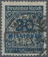 Deutsches Reich - Inflation: 1923, 20 Mill. Rosettenmuster, Walzendruck, Schwarzblau, Entwertet "WIS - Covers & Documents