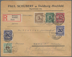 Deutsches Reich - Inflation: 1924, 20 Mrd M Korbdeckel, Zusammen Mit 3, 5, 10 U. 2 X 20 Pf Korbdecke - Lettres & Documents