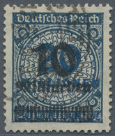 Deutsches Reich - Inflation: 1923, 10 Mia Auf 20 Mio SCHWARZBLAU Entwertet Mit Sauberem Stempel STET - Lettres & Documents