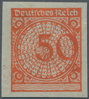 Deutsches Reich - Weimar: 1923, Freimarke 50 (Pf) UNGEZÄHNT Auf Ungummiertem Vorlauf- Oder Zwischenl - Autres & Non Classés