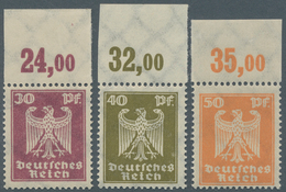 Deutsches Reich - Weimar: 1924, 30 Bis 50 Pf Reichsadler Vom Oberrand Je Plattendruck, Einwandfrei P - Altri & Non Classificati