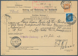 Deutsches Reich - Weimar: 1929, 25 Pf Hindenburg U. 50 Pf Reichsadler, MiF Aus Sebnitz, 23.7.29, Auf - Autres & Non Classés