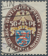 Deutsches Reich - Weimar: 1926, 50 Pfg. + 50 Pfg. Nothilfe Landeswappen Mit Liegendem Wasserzeichen - Autres & Non Classés