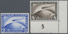 Deutsches Reich - Weimar: 1928, Flugpostmarken: Luftschiff "Graf Zeppelin L.Z. 157", 2 RM Und 4 RM, - Sonstige & Ohne Zuordnung