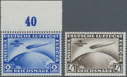 Deutsches Reich - Weimar: 1930, 2 Und 4 RM, Südamerikafahrt Je Mit Wz X In Tadelloser Postfrischer E - Autres & Non Classés