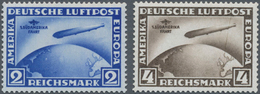 Deutsches Reich - Weimar: 1930, Südamerikafahrt Mit Falz, Gepr. Schlegel BPP, Dabei 4 RM "Blitz Durc - Autres & Non Classés