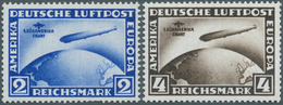 Deutsches Reich - Weimar: 1930: Südamerikafahrt, 2 Und 4 Mark Komplett Entfalzt. 2 Mark Unten Zwei K - Sonstige & Ohne Zuordnung