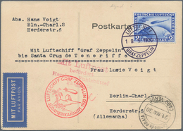 Deutsches Reich - Weimar: 1930, 2 RM. Südamerikafahrt, Bordpost 19.5., Abwurf Praia Sowie 4 RM. Süda - Other & Unclassified