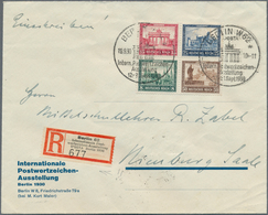 Deutsches Reich - Weimar: IPOSTA 1930, Block-Herzstück Auf Sauberem R-Brief Von Der Ausstellung Mit - Andere & Zonder Classificatie