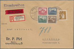 Deutsches Reich - Weimar: 1930, Herzstück Aus Block 1 MiF Mit 3 Pf Ebert Und R-Zettel Berlin IPOSTA - Autres & Non Classés