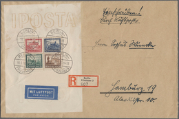 Deutsches Reich - Weimar: 1930, IPOSTA-Block, Vorderseitig Auf Großformatigem Umschlag, Jede Marke S - Andere & Zonder Classificatie