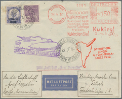 Deutsches Reich - Weimar: 1932. LZ 127/4. SAF 1932. Hin- Und Rückfahrt: Seltener Freistempel (Kukuri - Other & Unclassified