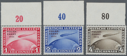 Deutsches Reich - Weimar: 1931. Polarfahrt. Postfrischer, Ungefalteter Luxus-OR-Satz, Auch Ränder Ma - Autres & Non Classés