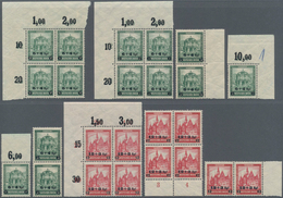 Deutsches Reich - Weimar: 1932, Nothilfe Bauwerke III, 10 Bzw. 14 Marken, Teils Rand Oder Eckrand, M - Other & Unclassified