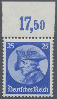 Deutsches Reich - 3. Reich: 1933, FRIDERIKUS REX 25 Pf Blau, Der Höchstwert Postfrisch Vom Ungefalte - Cartas & Documentos