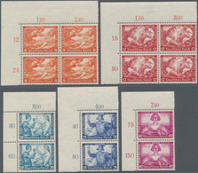 Deutsches Reich - 3. Reich: 1933, Wagner Kpl. In Senkrechten Eckrandpaaren Bzw. Eckrandviererblocks - Covers & Documents