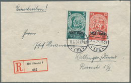 Deutsches Reich - 3. Reich: 1933, Marken Zu 5+15 Pf. Und 10+30 Pf. Im Zusammendruck Aus Dem Nothilfe - Covers & Documents