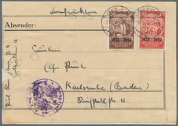 Deutsches Reich - 3. Reich: 1933, 50 Pfg. Und 10 Pfg. Nothilfe-Blockmarken Als Portogerechte Frankat - Lettres & Documents