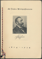 Deutsches Reich - 3. Reich: 1934. Außergewöhnliches Offizielles Buch Der Deutschen Reichspost, "über - Brieven En Documenten