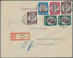 Deutsches Reich - 3. Reich: 1934. Kolonialforscher, Kompletter Satz, Dabei Die Werte Zu 3 Und 6 Pfg - Covers & Documents