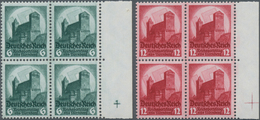 Deutsches Reich - 3. Reich: 1934, 6 Pfg. Und 12 Pfg. Reichsparteitag, Taufrische Luxusrand-Viererblo - Lettres & Documents