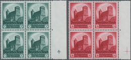 Deutsches Reich - 3. Reich: 1934, 6 Pfg. Und 12 Pfg. Reichsparteitag, Taufrische Luxusrand-Viererblo - Brieven En Documenten