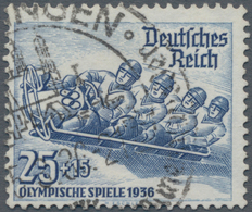 Deutsches Reich - 3. Reich: 1935, 25 Pfg. Olympische Winterspiele 1936 Mit Verkehrtem Wasserzeichen, - Brieven En Documenten