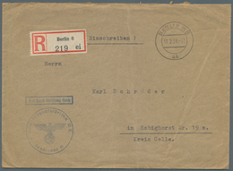 Deutsches Reich - 3. Reich: 1938, Dienstbrief Per Einschreiben Des Sonderstabes W. Dieser Stab War D - Covers & Documents