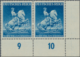 Deutsches Reich - 3. Reich: DEUTSCHES REICH, Wiener Messe 25 Pfg. Randstück Mit Spuren Einer Anderen - Brieven En Documenten
