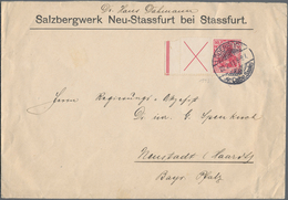 Deutsches Reich - Zusammendrucke: 1911, Germania-Zusammendruck "Andreaskreuz + 10" Mit Linkem Rand ( - Zusammendrucke