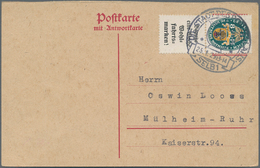 Deutsches Reich - Zusammendrucke: 1928, Senkr. Zdr. 8 Pf + A2 Aus H-Blatt 65 B, Portogerechte EF Auf - Zusammendrucke