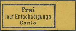 Deutsches Reich - Dienstmarken: 1874, "Frei Laut..." Schwarz Auf Gelb Vom Rechten Rand Ungebraucht M - Dienstzegels