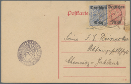 Deutsches Reich - Dienstmarken: 1920, 23.9., 20 Pfg. Dienstmarken Mit WZ Y (Ringe) Als Zusatzfrankat - Officials