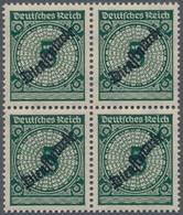 Deutsches Reich - Dienstmarken: 1924, 5 Pfg. Schlangenaufdruck In Seltener Farbe "schwarzopalgrün", - Dienstmarken