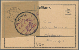 Deutsches Reich - Lokalausgaben 1918/23: SCHLIERSEE. 1923. Gebührenzettel 8.000 - 2 Mio Komplett Auf - Covers & Documents