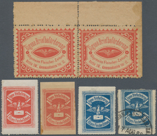 Deutsches Reich - Privatpost (Stadtpost): BERLIN, 1887 - 1888: Eigene Briefbeförderung Der Allgemein - Privatpost