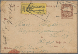 Deutsches Reich - Privatpost (Stadtpost): HAMBURG Stadtbriefbeförderung 1877 GA-Karte 3 Pf Mit Ra2 " - Private & Local Mails