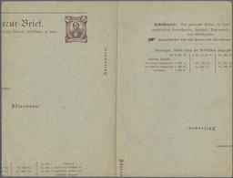 Deutsches Reich - Privatpost (Stadtpost): 1892 Ca., HANNOVER, MERKUR, Völlig Verschnittener Kartenbr - Correos Privados & Locales