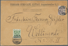 Deutsches Reich - Privatpost (Stadtpost): Zittau Courier-Verkehrsanstalt 1900 2 Pfennig Violett Und - Private & Local Mails