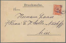 Deutsches Reich - Privatpost (Stadtpost): ZWICKAU: 1896, 3 Pf Orange Auf Drucksache Entwertet Mit Se - Private & Lokale Post