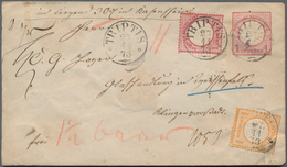 Deutsches Reich - Ganzsachen: 1872, Großer Schild GA-Umschlag 1 Gr. Mit ½ Gr. Und 1 Gr. Als Wertbrie - Autres & Non Classés