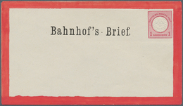 Deutsches Reich - Ganzsachen: 1872, 1 Gr. Kamin Probedruck-GA-Umschlag Im Kleinformat Mit Zudruck "B - Other & Unclassified