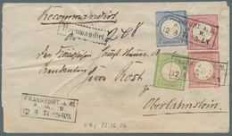 Deutsches Reich - Ganzsachen: 1873, 3 Kr. GA-Umschlag Ohne Überdruck Mit Zusatzfrankatur 1 Kr. Grün - Andere & Zonder Classificatie